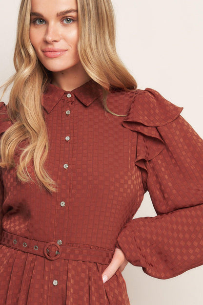 CALL IT LOVE WOVEN MINI DRESS Flying Tomato