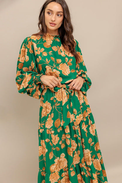 SONGS ABOUT YOU WOVEN MIDI DRESS Flying Tomato