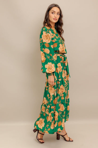 SONGS ABOUT YOU WOVEN MIDI DRESS Flying Tomato