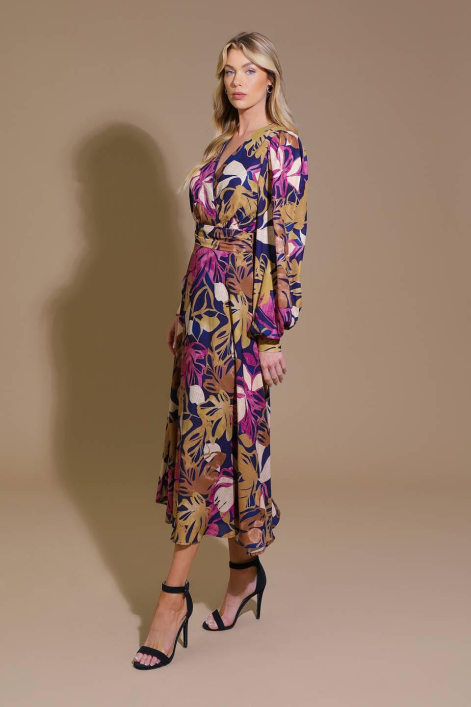 LOST IN YOUR EYES WOVEN MIDI DRESS Flying Tomato