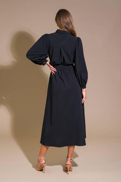 CAN'T RELACE YOU WOVEN MIDI DRESS Flying Tomato