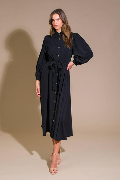 CAN'T RELACE YOU WOVEN MIDI DRESS Flying Tomato