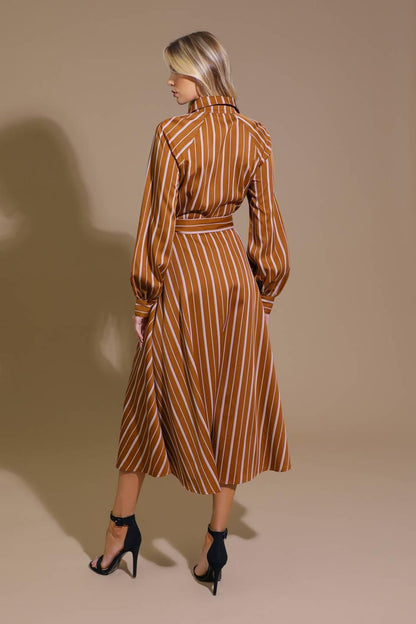 FOREVER YOUR GIRL WOVEN MIDI DRESS Flying Tomato