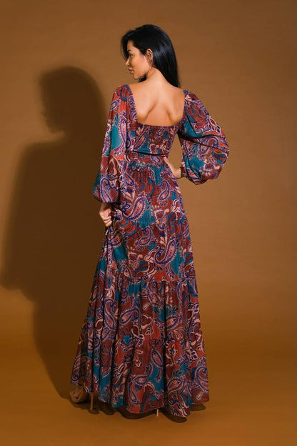 DARLING SENSATION WOVEN MAXI DRESS Flying Tomato