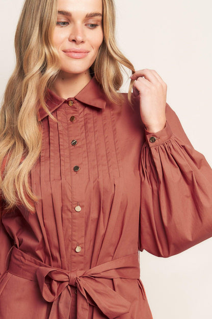 AESTHETIC POSE WOVEN MINI DRESS Flying Tomato