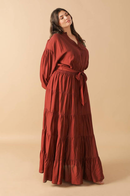 PERFECT POTENTIAL WOVEN MAXI DRESS Flying Tomato