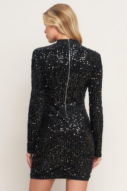 WHIMS OF FATE SEQUIN MINI DRESS Flying Tomato