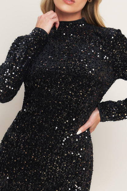 WHIMS OF FATE SEQUIN MINI DRESS Flying Tomato