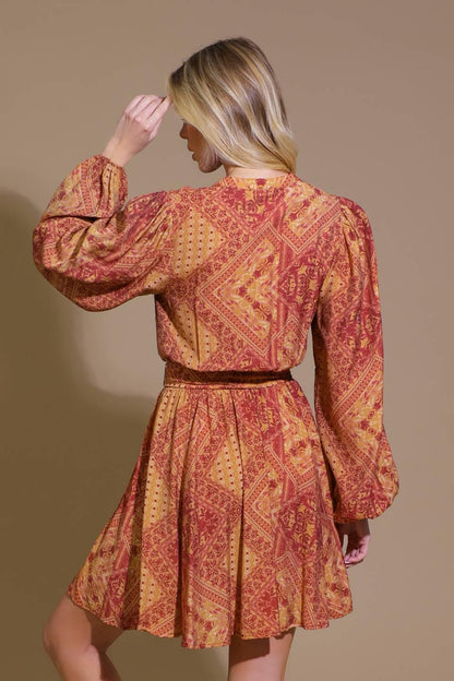 DEEPLY DELIGHTFUL WOVEN MINI DRESS Flying Tomato