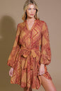 DEEPLY DELIGHTFUL WOVEN MINI DRESS Flying Tomato