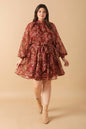 ARTISTIC ESSENCE WOVEN MINI DRESS Flying Tomato