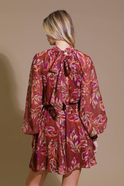 ARTISTIC ESSENCE WOVEN MINI DRESS Flying Tomato