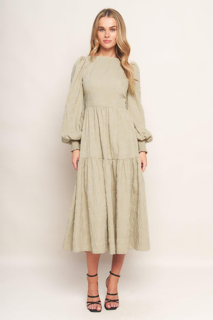 NEBULA NIGHTS WOVEN MIDI DRESS Flying Tomato