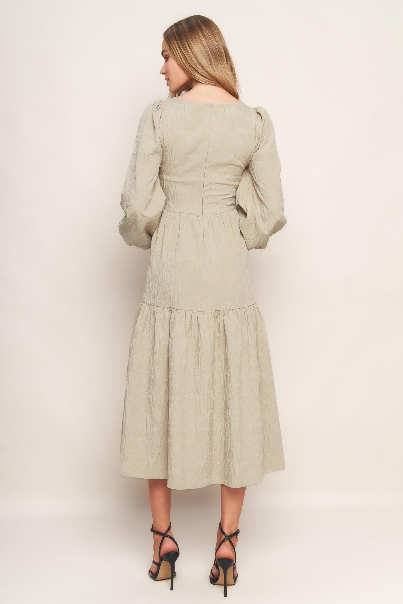 NEBULA NIGHTS WOVEN MIDI DRESS Flying Tomato