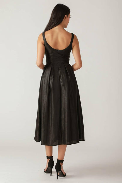 FLUTTERING FIELDS WOVEN MIDI DRESS Flying Tomato