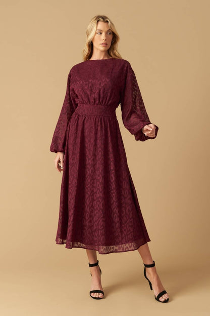 TOO GOOD TO BE TRUE WOVEN MIDI DRESS Flying Tomato