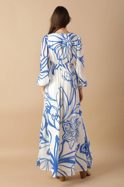 DANCING DEWDROPS WOVEN MAXI DRESS Flying Tomato