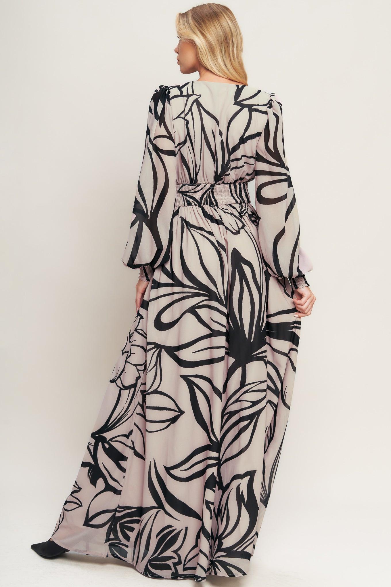 DANCING DEWDROPS WOVEN MAXI DRESS Flying Tomato