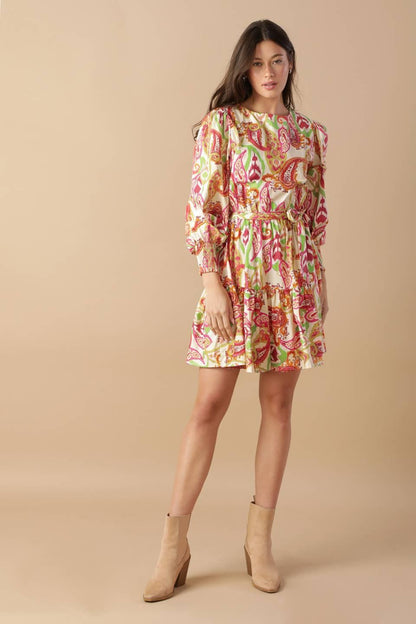 DREAM WEAVER WOVEN MINI DRESS Flying Tomato