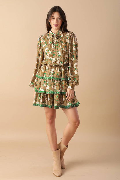 OPEN PATH WOVEN MINI DRESS Flying Tomato