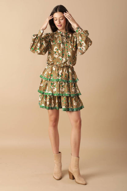 OPEN PATH WOVEN MINI DRESS Flying Tomato