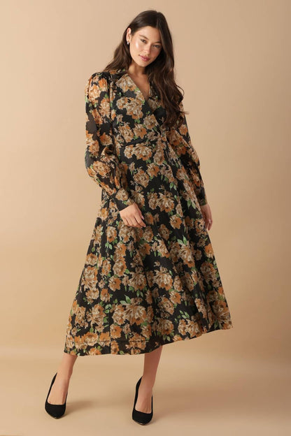 TIME TO EVOLVE WOVEN MIDI DRESS Flying Tomato
