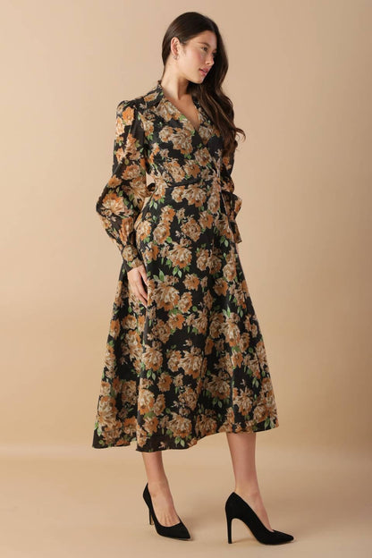 TIME TO EVOLVE WOVEN MIDI DRESS Flying Tomato