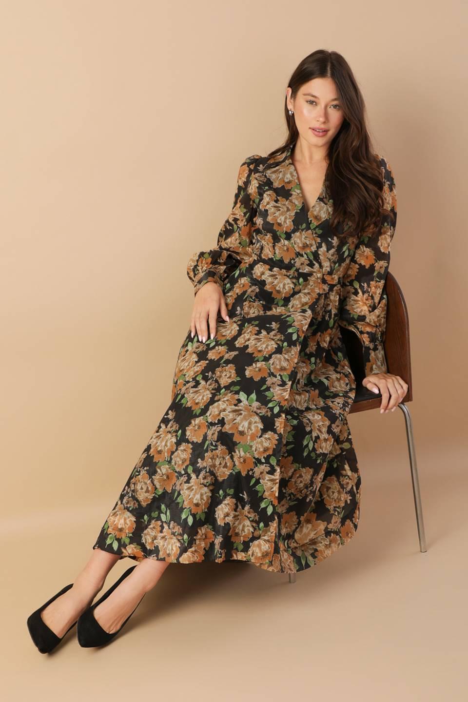 TIME TO EVOLVE WOVEN MIDI DRESS Flying Tomato