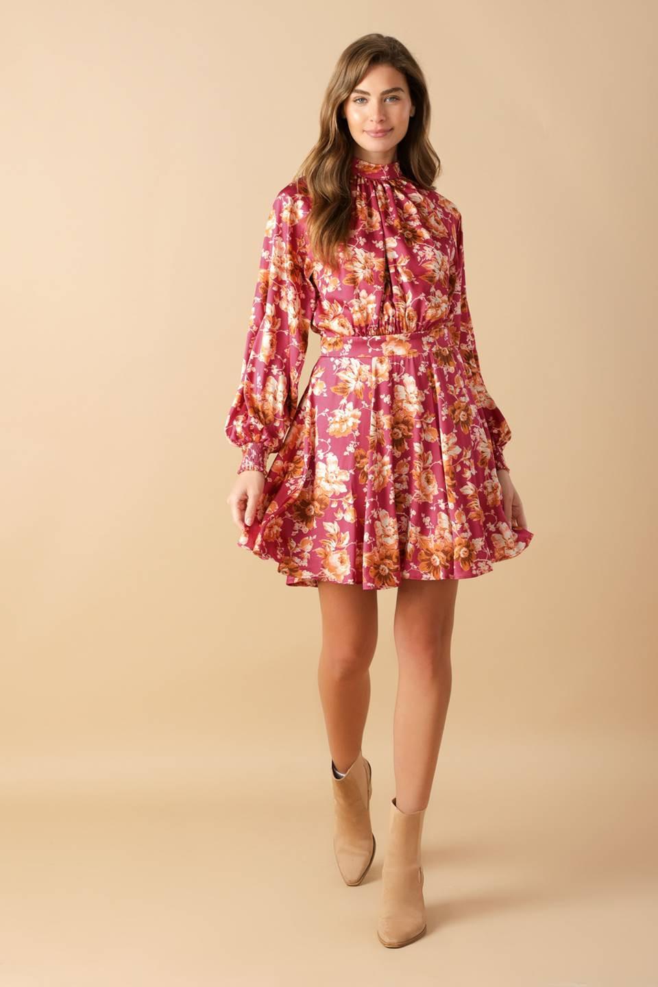 LUXE LEGACY WOVEN MINI DRESS Flying Tomato
