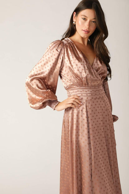 MOMENTS OF CLARITY WOVEN MIDI DRESS Flying Tomato