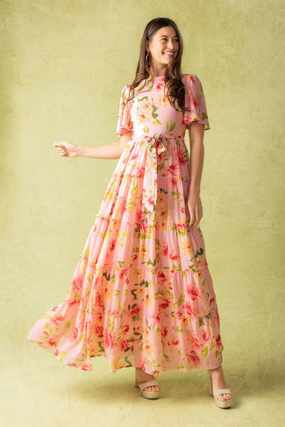 WHICH CHAPTER WOVEN MAXI DRESS Flying Tomato