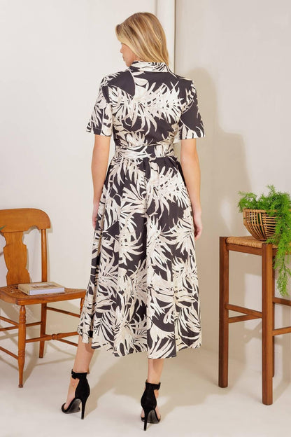 ALL YOU DO WOVEN MIDI DRESS Flying Tomato