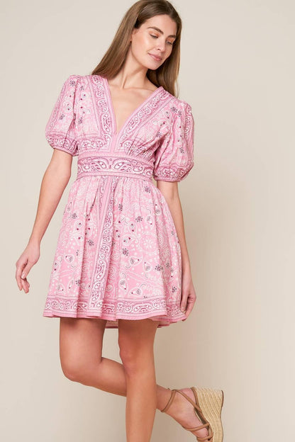 EXCEPTIONALLY PRISTINE WOVEN MINI DRESS Flying Tomato
