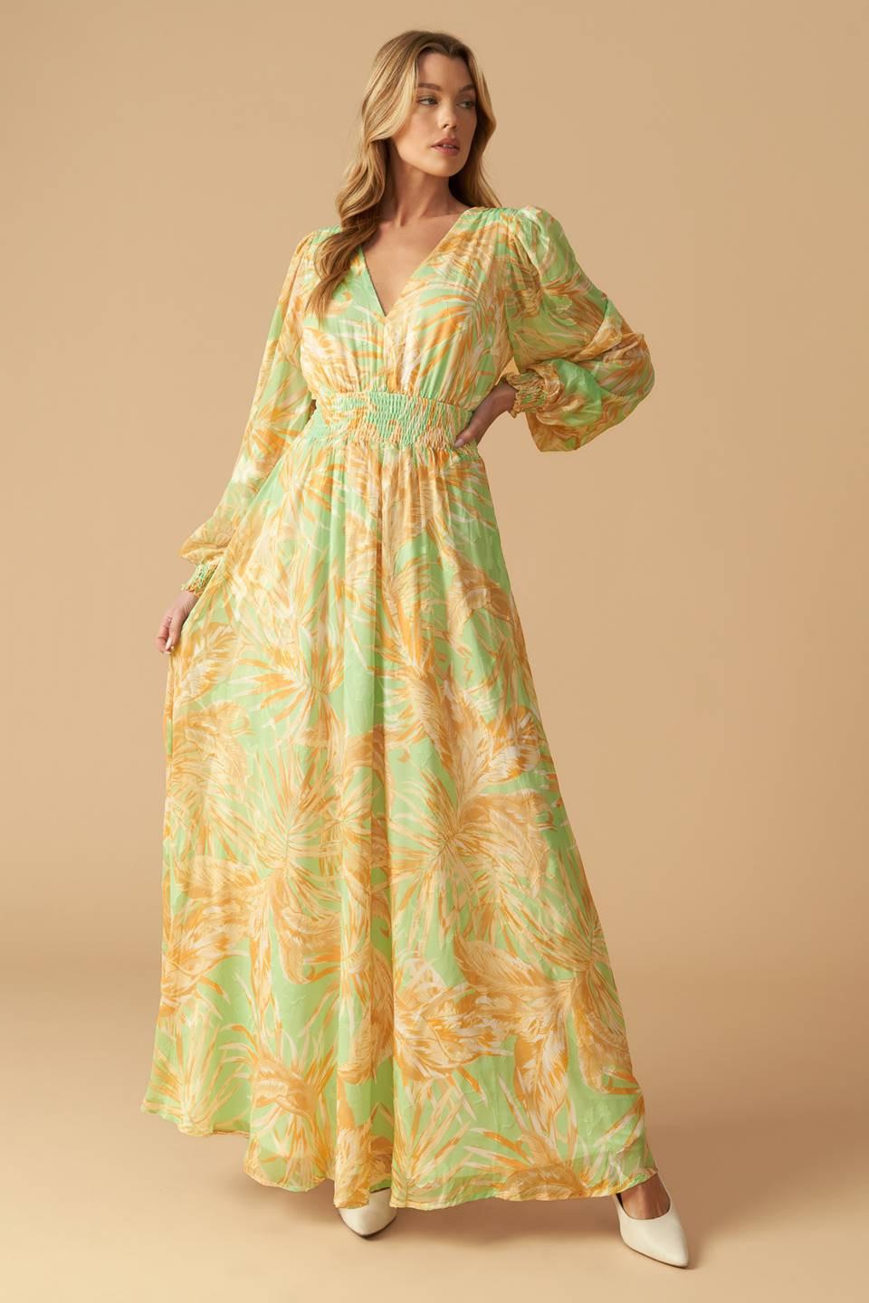 SUNSET SASHAY WOVEN MAXI DRESS Flying Tomato