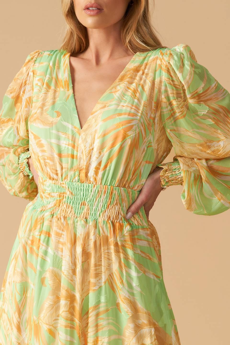 SUNSET SASHAY WOVEN MAXI DRESS Flying Tomato