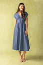 BRIGHT MORNINGS WOVEN MIDI DRESS Flying Tomato