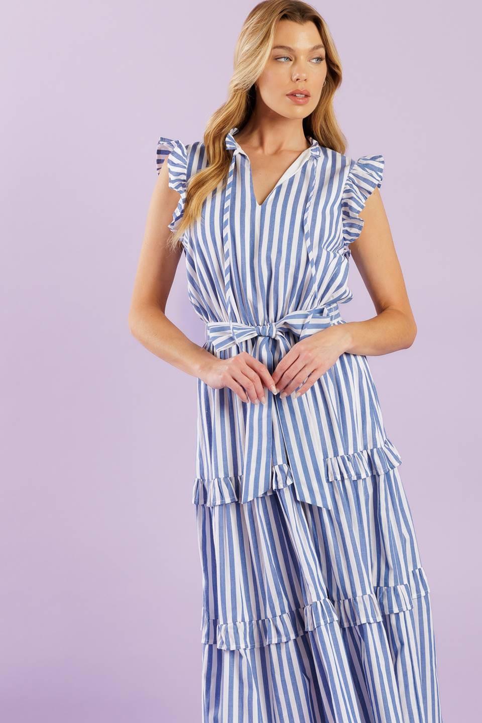 WHEN LIFE GIVES YOU WOVEN MIDI DRESS Flying Tomato
