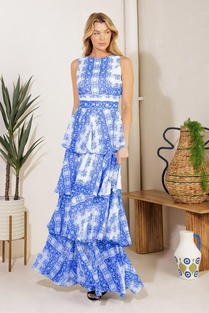 DREAM OF THE FLEET WOVEN MAXI DRESS Flying Tomato