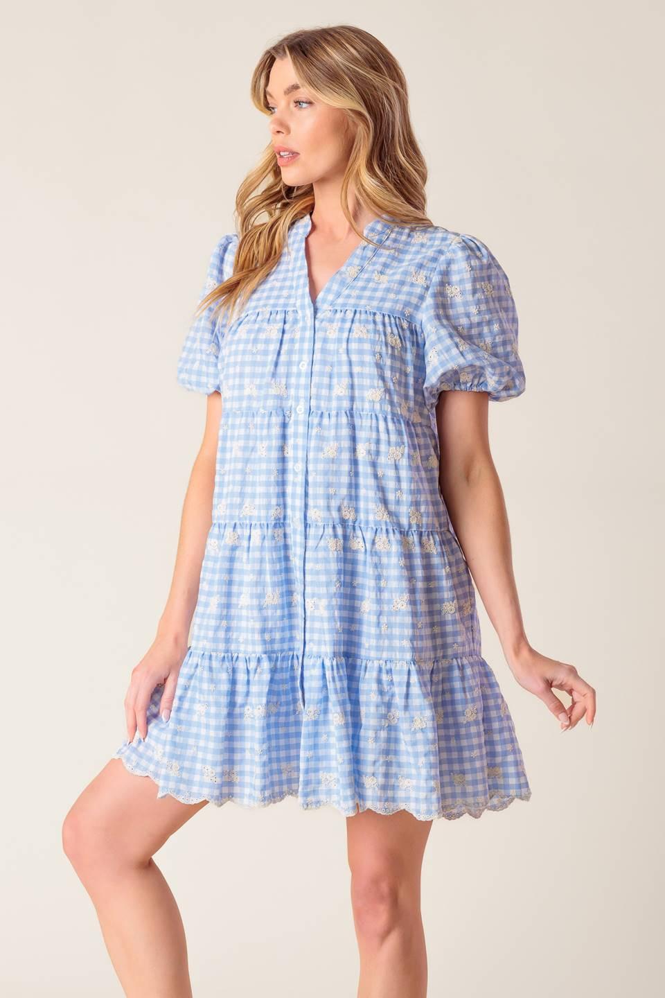 LET'S CATCH UP WOVEN BABYDOLL DRESS Flying Tomato