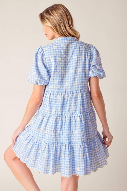 LET'S CATCH UP WOVEN BABYDOLL DRESS Flying Tomato