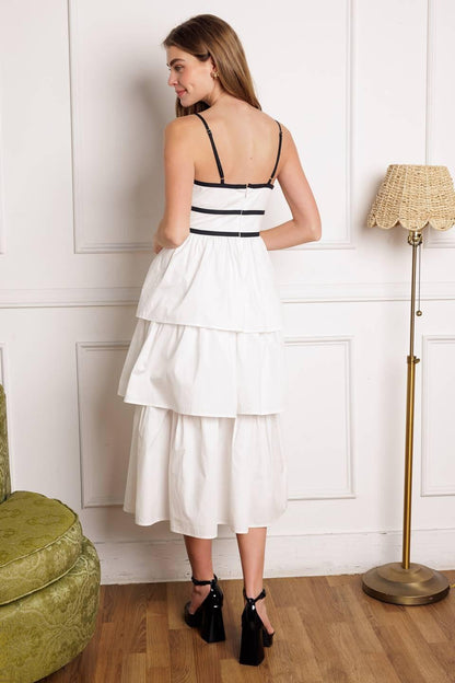 GO GETTER WOVEN MIDI DRESS Flying Tomato