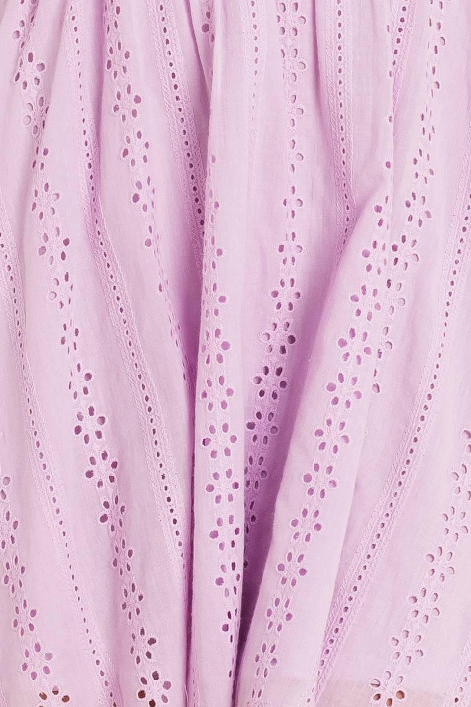MIDNIGHT MIRAGE GOWN WOVEN EYELET MINI DRESS Flying Tomato