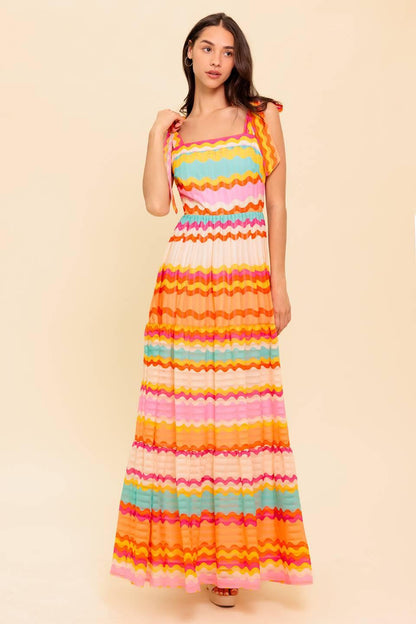 IN THE SPOTLIGHT WOVEN MAXI DRESS Flying Tomato