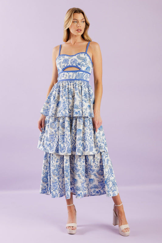 A GREAT ESCAPE WOVEN MIDI DRESS Flying Tomato