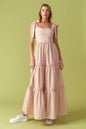 IMAGINE THAT GREEN PINK PLAID MIDI DRESS Flying Tomato