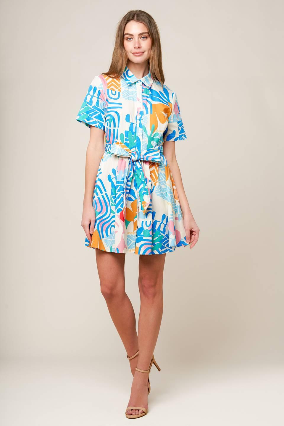 GARDEN SOCIAL WOVEN MINI DRESS Flying Tomato