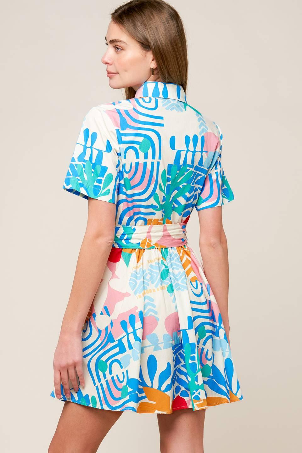 GARDEN SOCIAL WOVEN MINI DRESS Flying Tomato