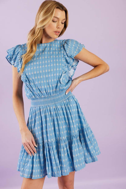 COME AS YOU ARE WOVEN MINI DRESS Flying Tomato