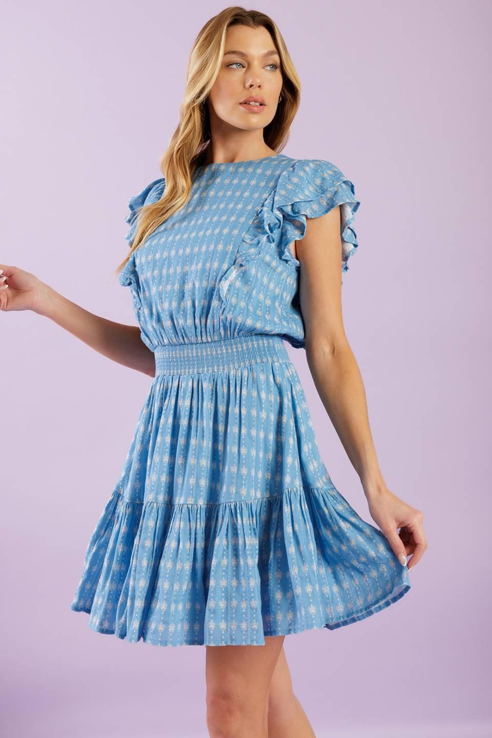 COME AS YOU ARE WOVEN MINI DRESS Flying Tomato