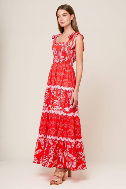 BRIGHTER DAYS WOVEN MAXI DRESS Flying Tomato